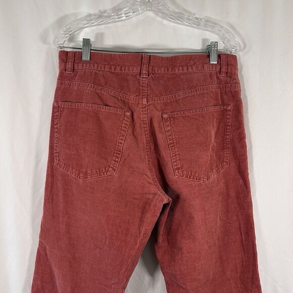 Tommy Hilfiger Corduroy Pants Men's 31x30 Red Coral Button Zip 100% Cotton - Picture 9 of 11